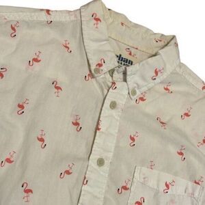 Urban Pipeline Medium Flamingo Button‎ down resort vacation white pink fun